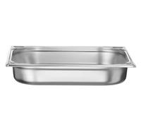 HENDI Bac Gastronorm GN 2/3 perforé, Kitchen Line, résistance thermique -40 °C à 250 °C, compatible four et bain-marie, 5,5L, 354x325x(H) 65mm, acier inoxydable