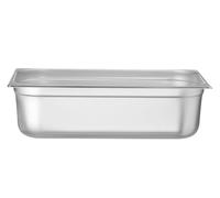 HENDI Bac Gastronorme, GN 1/1, résistance thermique -40 °C à 300 °C, utilisable dans des fours à convection, des réfrigérateurs, des bain-maries, des chafing dishes, 21L, 530x325x(H)150mm, inox