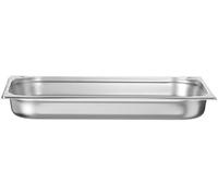 HENDI Bac Gastronorme, GN 1/1, résistance thermique -40 °C à 300 °C, utilisable dans des fours à convection, des réfrigérateurs, des bain-maries, des chafing dishes, 9L, 530x325x(H) 65mm, inox