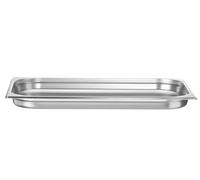 HENDI Bac Gastronorme, GN 1/1, résistance thermique -40 °C à 300 °C, utilisable dans des fours à convection, des réfrigérateurs, des bain-maries, des chafing dishes, 5L, 530x325x(H) 40mm, inox