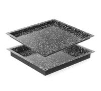 HENDI Bac GN 2/3, revêtement antiadhésif en marbre, CONVECTOMAT CLASSIC plateau, récipient GN, résistant jusqu'à 300°C, adapté aux fours, 354x325x(H)40mm, acier émaillé