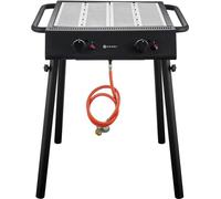 HENDI Barbecue à gaz Xantos Black, Noir, 9,5kW, 770x710x(H)870mm