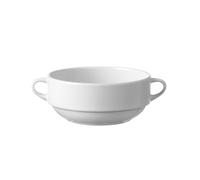 HENDI Bol à soupe avec bords renforcés, 340 ml, ø160 mm, porcelaine blanche