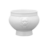 HENDI Bol, tasse, avec tête de lion, pour petit-déjeuner, soupes, céréales, desserts, fruits, convient au lave-vaisselle et micro-ondes, 2L, ø215x(H)155mm, léger, porcelaine blanche