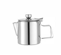 HENDI Cafetière théière avec couvercle articulé, 200ml, ⌀74x(H)95mm, acier inoxydable