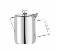 Hendi Cafetière/Théière avec couvercle articulé, acier inoxydable, 300 ml (Ø74×H123 mm)