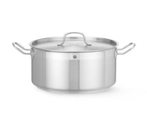 HENDI Casserole, basse - avec couvercle, Profi Line, 12L, ⌀320x(H)150mm