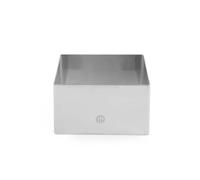 HENDI Cercle de dressage carre, pour moulage et presentation des aliments, 81x81x(H)45mm, acier inoxydable
