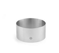 HENDI Cercle de dressage rond, pour moulage et presentation des aliments, ⌀90x(H)45mm, acier inoxydable