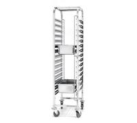 Hendi Chariot de déblaiement 15 x GN 1/1 Acier inoxydable 440x610x(H)1710mm Charge maximale 150 kg