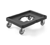 HENDI Chariot Plateforme à 4 Roues pour conteneurs isothermes AmerBox, 530x710x(H) 230mm, PE