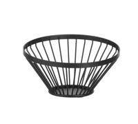HENDI Corbeille à fruits ronde inclinée – noir mat – Ø150×H80 mm