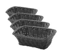 HENDI Corbeille à pain - Noir - 190x130x(H)60 mm (Lot de 4)