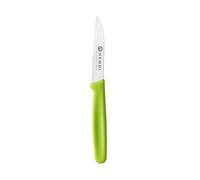 HENDI Couteau à peler, lame droite, couteau à légumes, couteau de cuisine, dénudeur, pour éplucher fruits et légumes, 180x19x(H)9mm, acier inoxydable, polypropylène, vert