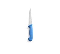 Hendi Couteau filet de sole extra tranchant HACCP inox manche polypropylène bleu