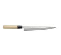 HENDI Couteau japonais Yanagiba Sashimi, couteau de Chef pour Sashimi et Sushi, couteau de cuisine pour fileter les poissons de petite et moyenne taille, lame: 270mm, longueur totale: 405mm, inox