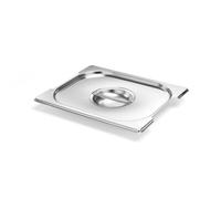 Hendi Couvercle Gastronorm GN 1/2 Budget Line inox 325x265 mm, poignées rétractables, -40°C à 250°C