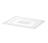 HENDI Couvercle GN 1/2, en polypropylène, convient uniquement aux bacs GN en polypropylène de HENDI, résistance thermique: -40 à 80 °C, lavable au lave-vaisselle, transparent