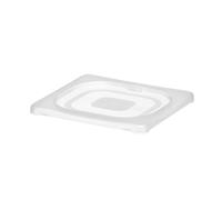 HENDI Couvercle GN 1/6, en polypropylène, convient uniquement aux bacs GN en polypropylène de HENDI, résistance thermique: -40 à 80 °C, lavable au lave-vaisselle, transparent