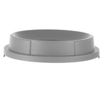 HENDI Couvercle Rond avec Ouverture, Pour HENDI 691038 Poubelle Ronde, 570X(H)135 mm, Gris, Polypropylène