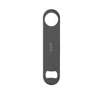 HENDI Décapsuleur plat de bière, BarUp, ouvre-bouteille express de barman, lame de bar, 180x40x(H)2mm, acier inoxydable avec revêtement en poudre noir