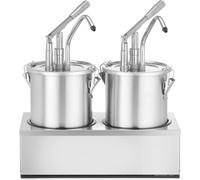 HENDI Distributeur de sauces, inox, set de deux, 9L, 400x200x(H)440mm