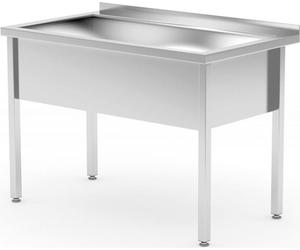 HENDI Evier individuel - soudé, profondeur 700 mm, cuve 300 mm, Profi Line, 800x700x(H)850mm