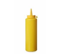 HENDI Flacon doseur souple, 700ml, jaune | Corps en LDPE, bouchon doseur en polypropylène, ⌀70x(H)245mm