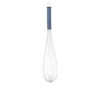 HENDI Fouet de cuisine en inox avec poignée ergonomique en polypropylène noir et vert, fouet français à main, ustensile de pâtisserie, 8 fils rigide de 2mm, longueur totale 465mm