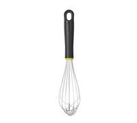 HENDI Fouet de cuisine en inox avec poignée ergonomique en polypropylène noir et vert, fouet français à main, ustensile de pâtisserie, 8 fils rigide de 2mm, longueur totale 320mm