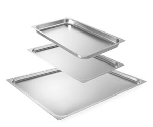 HENDI Gastronorm-Backblech Profi Line GN 2/1, Profi Line, GN 2/1, 650x530x(H)20mm
