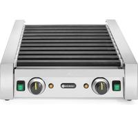 HENDI Gril à rouleaux - 2 zones, 11 rouleaux, 230V/1180W, 530x525x(H)180mm