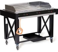 HENDI Grill à gaz Atlanta, noir, 13kW, 1285x770x(H)917mm