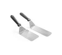 HENDI Lot de 48 spatules flexibles pour hamburger - Spatules, spatules, spatules, spatules coudées - Passe au lave-vaisselle - Lame : 235 mm, 73 x 380 mm - Acier inoxydable/polypropylène