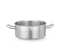 HENDI Marmite basse sans couvercle Profi Line, 2,8 L | Acier inoxydable, ⌀200x(H)90mm, épaisseur 0,6mm, compatible toutes sources de chaleur et lave-vaisselle