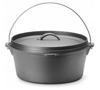 HENDI Marmite en fonte, 7,2L, Noir, ⌀310x(H)155mm