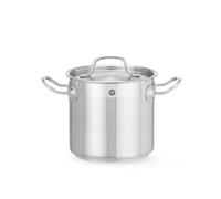 HENDI Marmite, haute, couvercle avec trous de vapeur, pot de cuisson, casserole, braisière, faitout, convient à toutes les sources de chaleur, lavable au lave-vaisselle, 3L, ø160x(H)150mm, inox