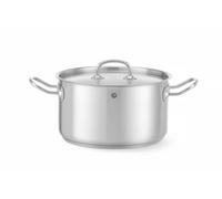 HENDI Marmite Kitchen Line - 6 L inox ø240×135 mm, couvercle à trous vapeur, tous feux
