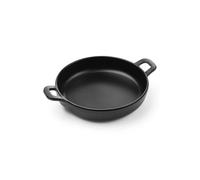 HENDI Mini récipient pour présenter et servir la nourriture, en forme de casserole, faitout, plateau de service, ne convient pas aux fours et aux fours à micro-ondes, 189x147x(H) 37mm, mélamine, noir