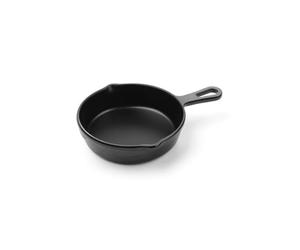 HENDI Mini récipient pour présenter et servir la nourriture, en forme de casserole, sauteuse, plateau de service, ne convient pas aux fours et aux fours à micro-ondes, 162x121x(H)30mm, mélamine, noir
