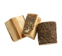 HENDI Morceaux de bois de fumage, aromatique, pour le fumage à chaud, pour les fours à pizza, les fours extérieurs, les barbecues, les rôtissoires, sur charbon de bois, bois naturel, amande, 3kg