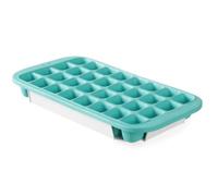 HENDI Moule à glaçons avec couvercle et plateau inférieur, BarUp, 32 compartiments, 337x170x(H)40mm, coloris bleu, ABS, silicone
