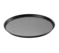 HENDI Moules à pizza, plateaux de four à pizza, ronds, perforées, idéaux pour une cuisson uniforme des pizzas, ø400x(H)25 mm, acier au carbone recouvert d'oxyde de fer