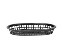 HENDI Paniers de Service, style Fast-Food, 6 Pièces, pour Servir les Frites, les Crevettes, les Rondelles d'Oignons, 272x175x(H) 38mm, Polypropylène, Noir