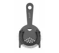 HENDI Passoire à cocktails, BarUp, filtre Hawthorne, passoire à barres, tamis de bar, 160x75x(H)15mm, acier inoxydable avec revêtement en poudre noir