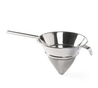 HENDI Passoire conique à maille fine, ⌀205x(H)170mm, longueur du manche 230mm, acier inoxydable
