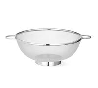 HENDI Passoire de Cuisine Ronde ø31cm, Égouttoir à Maille Fine en Acier Inoxydable avec Base et 2 Poignées, Tamis pour Pâtes, Nouilles, Fruits, Légumes et Salades, Hauteur 12,6cm