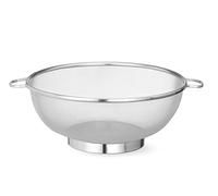 HENDI Passoire de Cuisine Ronde ø36,3cm, Égouttoir à Maille Fine en Acier Inoxydable avec Base et 2 Poignées, Tamis pour Pâtes, Nouilles, Fruits, Légumes et Salades, Hauteur 14,7cm