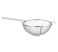HENDI Passoire Renforcée, pour Farines et Sauces, Tamis de Cuisine à Maille Fine avec Poignée et Supports Latéraux, 595x305x(H)145mm, Acier Inoxydable