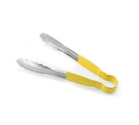 Hendi Pince de service HACCP 300 mm acier inoxydable, poignée enduite jaune